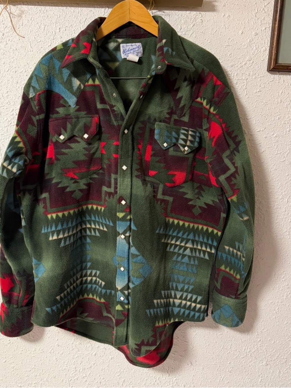 Rockmount Ranch wear  Snap-Front Fleece Shirt Jacket - Large Western